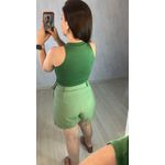 BLUSA REGATA GOLA RIBANA VERDE