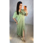 VESTIDO DE BOTOES VERDE MENTA