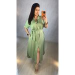 VESTIDO DE BOTOES VERDE MENTA