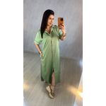 VESTIDO DE BOTOES VERDE MENTA
