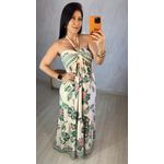 VESTIDO VIVI OFF ESTAMPA VERDE E ROSA