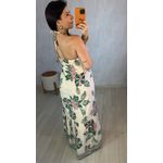 VESTIDO VIVI OFF ESTAMPA VERDE E ROSA