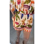 Macaquinho Estampado em Viscose - OFF