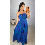 VESTIDO MAJU AZUL BIC FLORAL