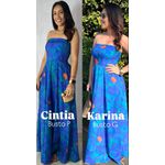 VESTIDO MAJU AZUL BIC FLORAL
