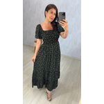 VESTIDO STELLA - MANGAS CURTAS - PRETO