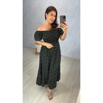 VESTIDO STELLA - MANGAS CURTAS - PRETO