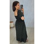 VESTIDO STELLA - MANGAS CURTAS - PRETO