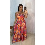 VESTIDO TOMARA QUE CAIA ESTAMPADO LAVANDA