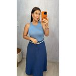 BLUSA REGATA COM BOTOES DOURADOS