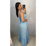 VESTIDO MIDI NULA MANGA AZUL
