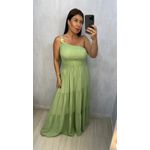 VESTIDO MIDI NULA MANGA VERDE