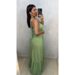 VESTIDO MIDI NULA MANGA VERDE