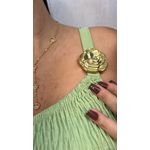 VESTIDO MIDI NULA MANGA VERDE