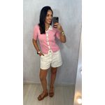 BLUSA POLO EM TRICOT LIGHT - ROSA