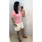 BLUSA POLO EM TRICOT LIGHT - ROSA