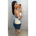 BLUSA VIVI - AZUL E OFF