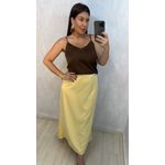 BLUSA ERIKA ACETINADA - CHOCOLATE