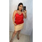 BLUSA ERIKA ACETINADA - VERMELHA