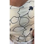 CROPPED E CAMISA FLORAL BORDADA - CREME