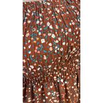 VESTIDO STELLA - MANGAS CURTAS MARROM