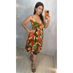 VESTIDO CURTO ESTAMPADO - FUNDO CLARO