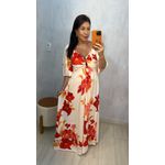 VESTIDO FLORAL - DETALHE PEDRA