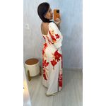 VESTIDO FLORAL - DETALHE PEDRA