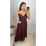 VESTIDO LETICIA - MARROM