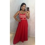 VESTIDO VERMELHO - BORDADO BOHO