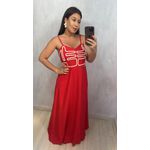 VESTIDO VERMELHO - BORDADO BOHO