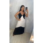 VESTIDO PRETO E BRANCO