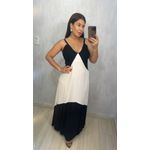 VESTIDO PRETO E BRANCO