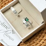 Alianças Zoe com 4 mm Prata, namoro, fosca co frisos polidos com solitario love 