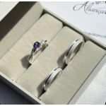 Alianças Bruna com 4 mm Prata acabamento fosco diamantado com solitario Realeza