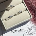 Aliança virginia , namoro com 2 mm com solitario Elisa