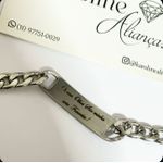Pulseira Olhar em aço inoxidavel 