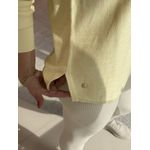 Blusa Biamar Alongada Em Algodão Com Fendas Amarelo 1507 