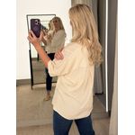 Camisa Ambicione Ampla Mullet Areia 3009