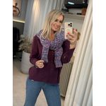 Blusa Biamar Cropped Azul E Vermelho 1007