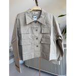 Jaqueta Biamar Em Sarja Com Detalhe De Bolsos Frontais Bege 1001 