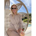 Blusa Biamar Em Lã Cashmere Bege 0507 