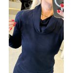 Blusa Básica com Gola Alta Marinho 2805