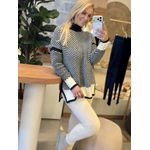 Blusa Nori Fio Nuvem Com Gola Preto 0801