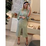 Blusa Le Bongã Ampla Com Pontos Vazados Verde 1711