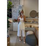  Vestido Le Bongã Tricô Regata Midi Off White 1012