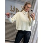 Blusa Nori Gola Alta em Fio Nuvem Off White 2006