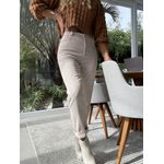 Calça Biamar De Cotele Com Bolso Bege Claro
