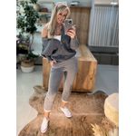 Calça de moletom Biamar Detalhe Lateral Cinza 0506#