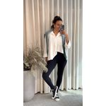 Camisa Biamar Assimétrica Com Bolso Frontal Off white 1309